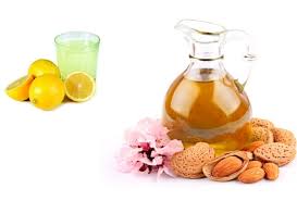 lemon juice and almond oil